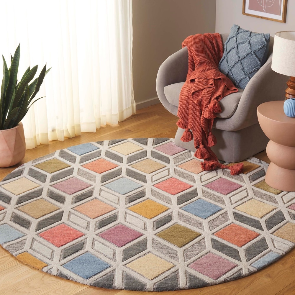 SAFAVIEH Handmade Rodeo Drive Alexys Mid-Century Modern Wool Rug