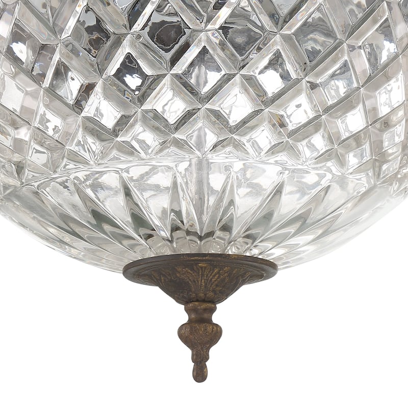 Crystorama Lighting Group Richmond 3 Light 12" Wide Flush Mount Bowl