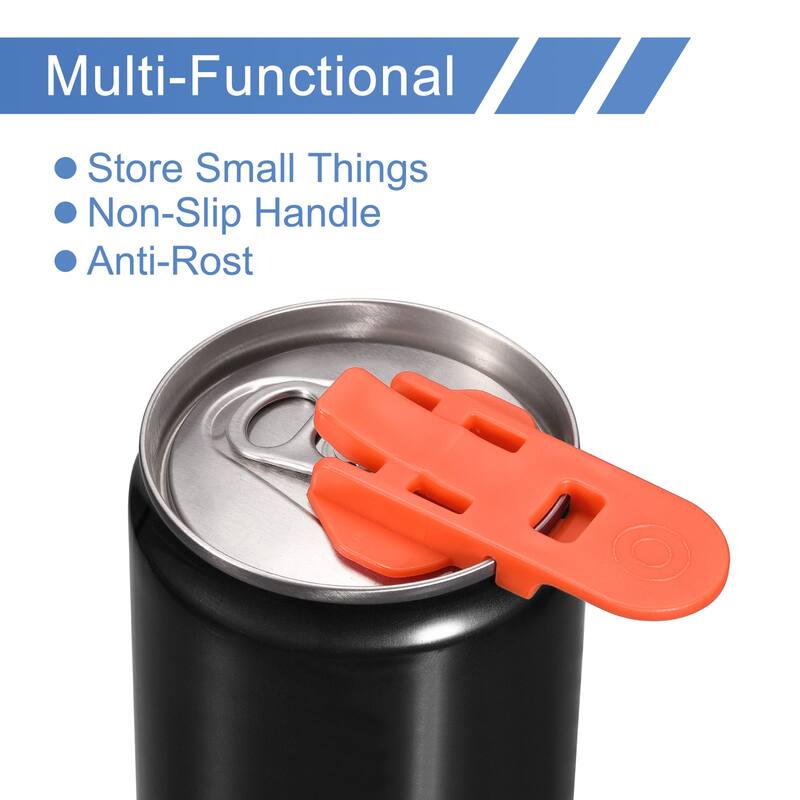 Manual Easy Can Opener, 6pcs - Plastic Soda Can Covers Lids Protector
