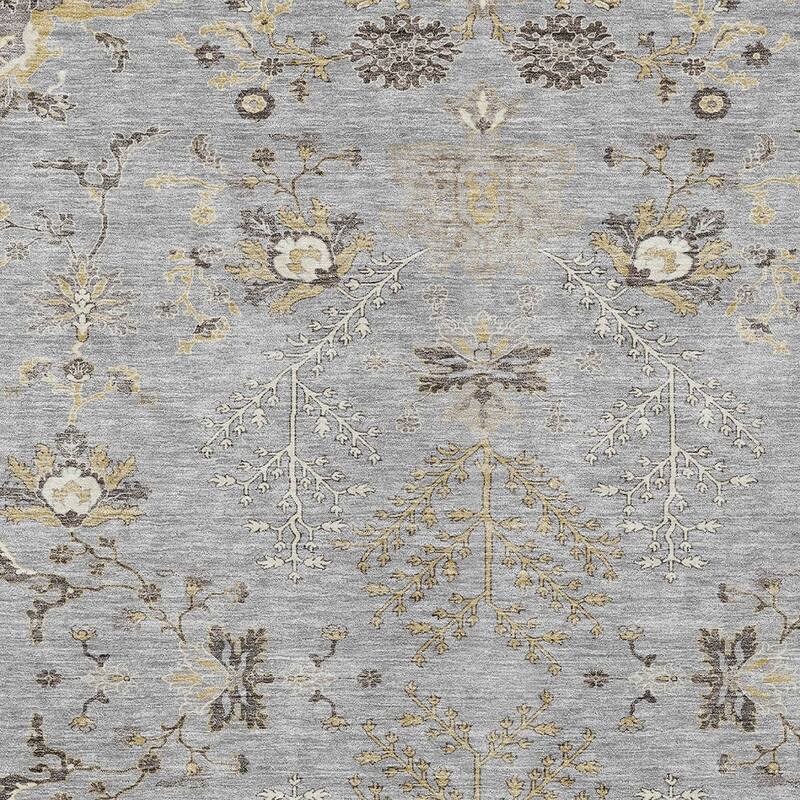 HomeRoots Floral Transitional Rectangle Outdoor Rug