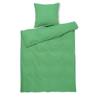 JUNA Bæk&Bølge Duvet Cover Set, Green/Sand