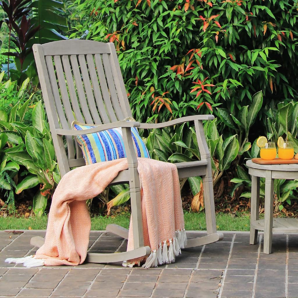 Cambridge Casual Boston Teak Patio Rocking Chair