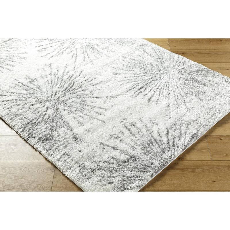 Livabliss Casual Cloudy Shag Abstract Area Rug