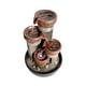 preview thumbnail 8 of 8, 15.7-inch High Tiered Rock Water Fountains Indoor Waterfall Feature