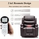 preview thumbnail 43 of 52, EROMMY Oversized Power Lift Recliner with Massage & Heat – PU Leather Chair with Pockets, Cup Holders & USB Port