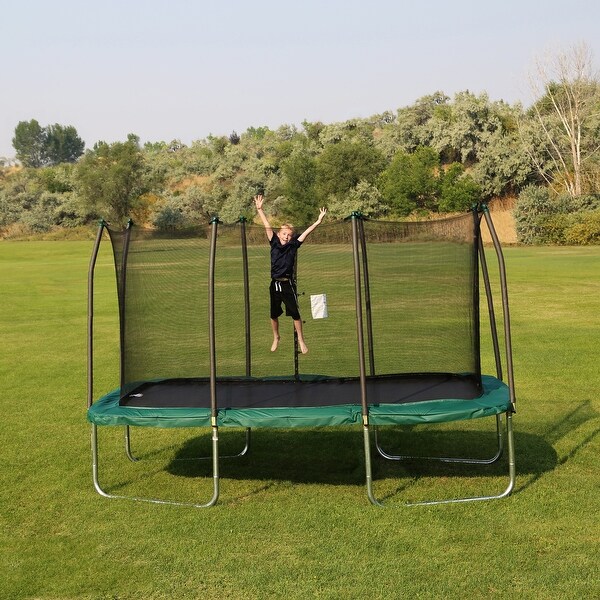 Skywalker Trampolines 14ft x 8ft Rectangle Trampoline - Green