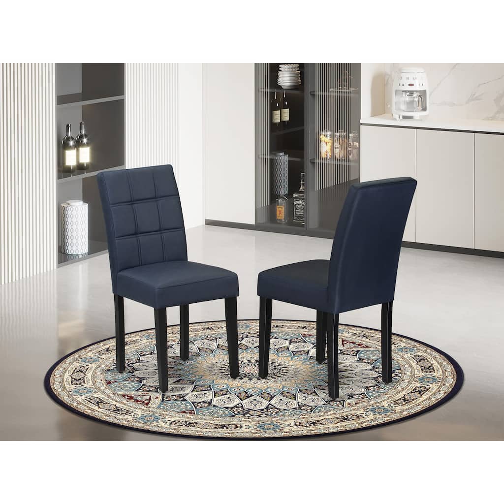 East West Furniture Austin Parson Dining Chairs, Set of 2 (Color & Fabric Options)