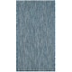 preview thumbnail 48 of 177, SAFAVIEH Courtyard Jonell Indoor/ Outdoor Patio Backyard Rug 2' x 3'7" - Navy/Grey