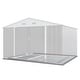 preview thumbnail 20 of 51, Patiowell 10' x 8'/10' x 10'Metal Outdoor Storage Shed with Goods Shelves/Floor Frame Garden Tool Shed for Backyard Garden