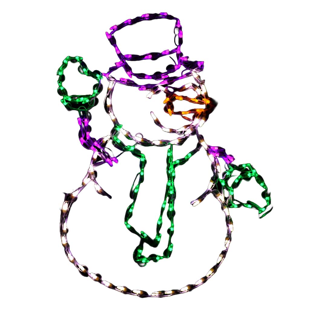 Snowman Waiving 35 Inch - Multi