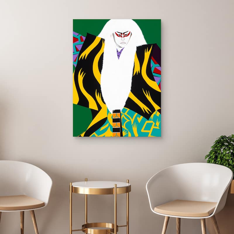 Kabuki Lion Dancer by Synthia SAINT JAMES Canvas Art Print