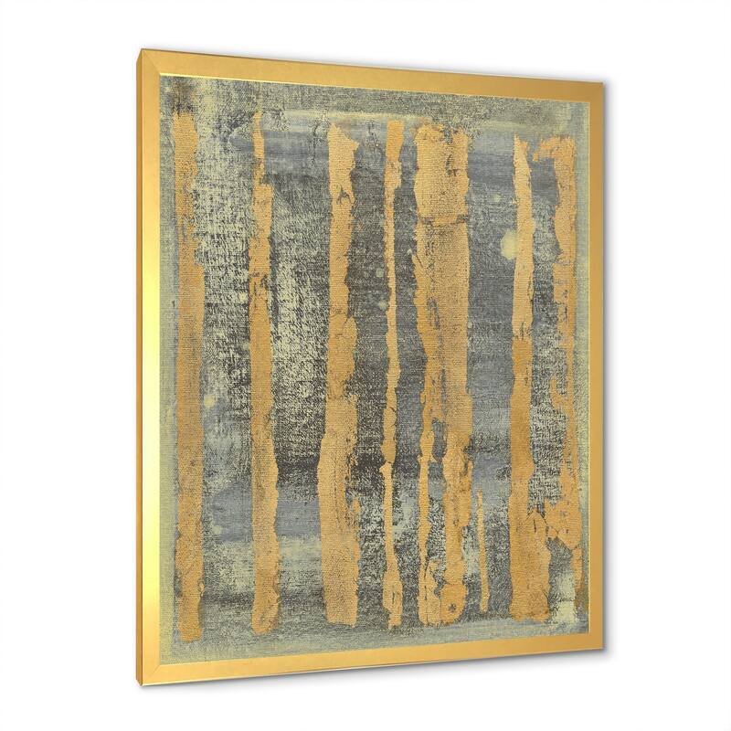 Designart "Glam Metallic Form IV" Modern & Transitional Framed Art