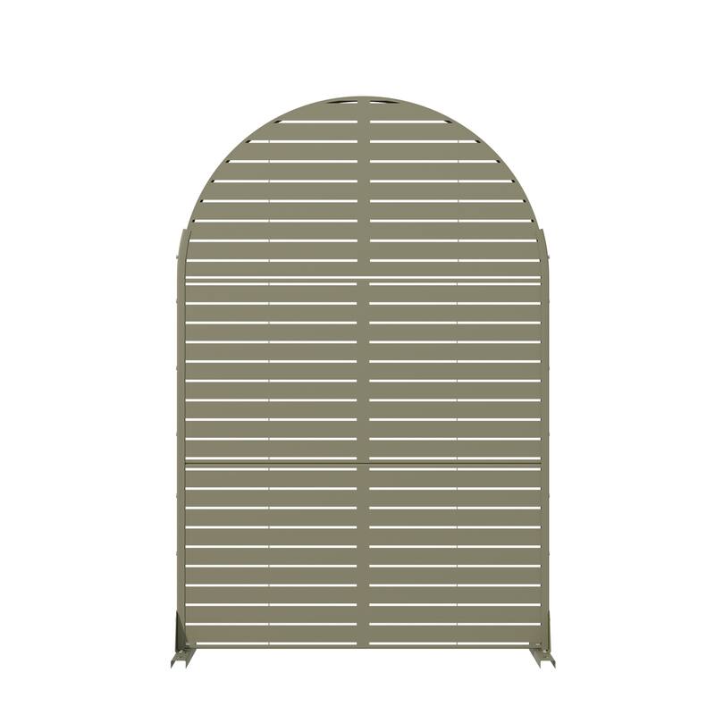Dovelina 6ft.Outdoor Freestanding Metal Privacy Screen Decorative Garden Fence - 72"x47"