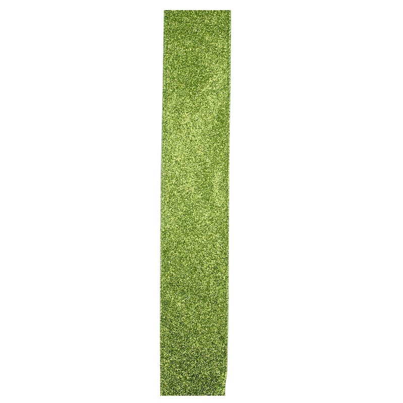 Club Pack of 12 Lime Green Solid Shimmering Wired Christmas Craft Ribbons - 2.5" x 120 Yards - 2.5" x 120 Yards