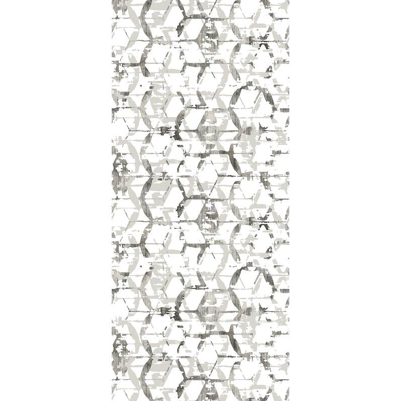 REMIX Walls by Katie Hunt Hex-A-Gone Dove Grey Wall Mural