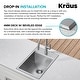 preview thumbnail 9 of 22, KRAUS Kore Workstation Drop-In Stainless Steel Kitchen Sink
