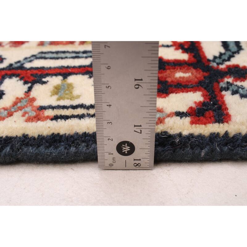 ECARPETGALLERY Hand-knotted Serapi Heritage Dark Navy Wool Rug - 2'6 x 19'10