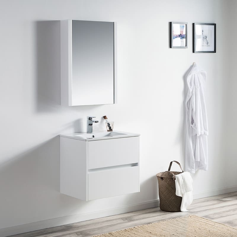 Blossom Valencia Floating Bathroom Vanity with Ceramic Sink