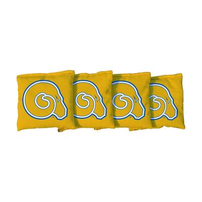 Albany State University Golden Rams Yellow Cornhole Bags