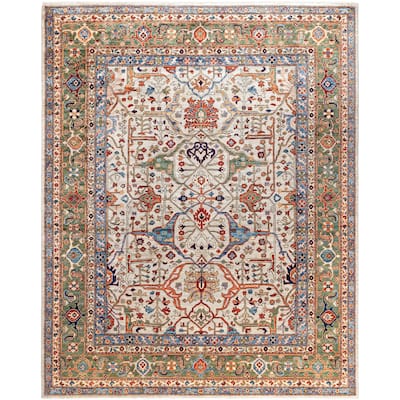 Serapi One-of-a-Kind Hand-Knotted Area Rug - Gray - 8' 1" x 9' 11"