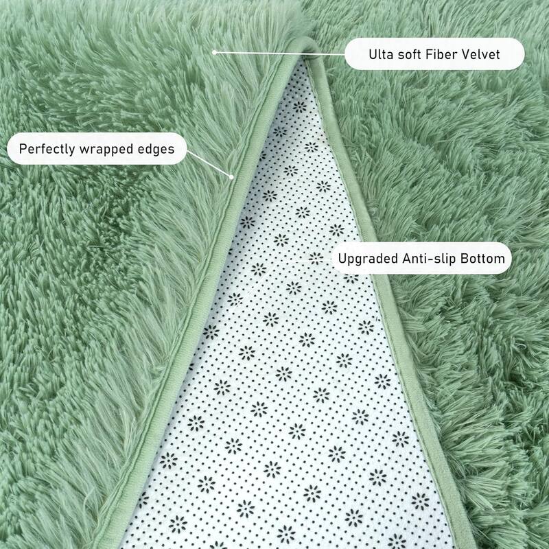 Large Shaggy Home Decor Carpets Fluffy Area Rugs for Living Room Bedroom