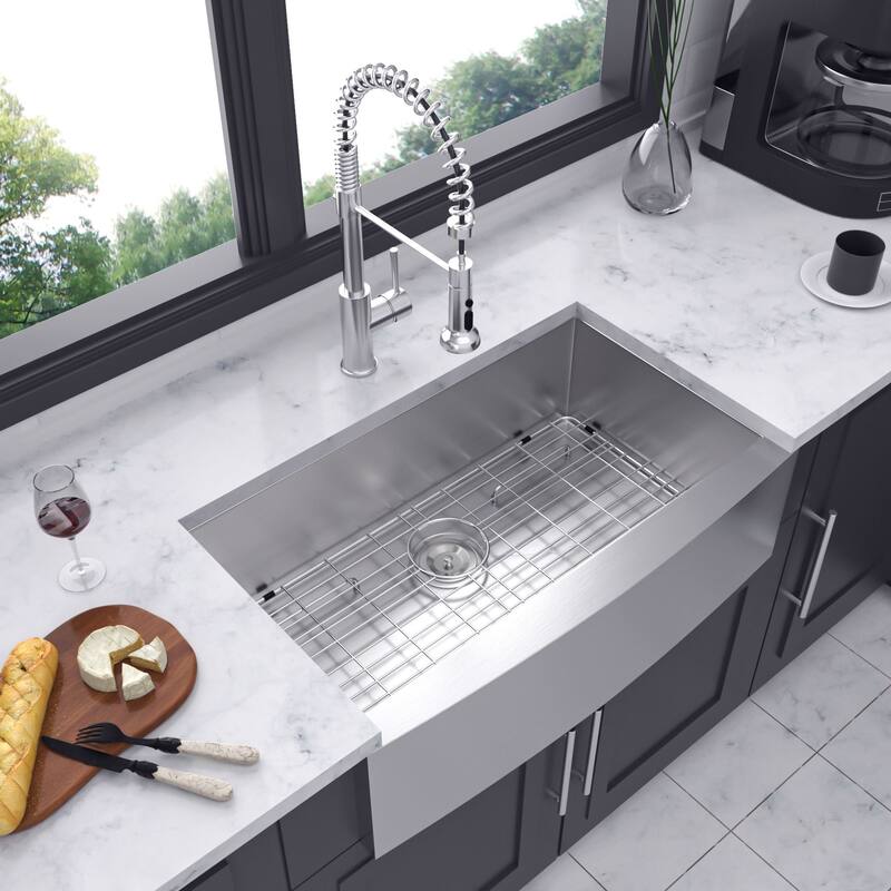 Farmhouse Apron Single Bowl Stainless Steel Kitchen Sink - 36*20