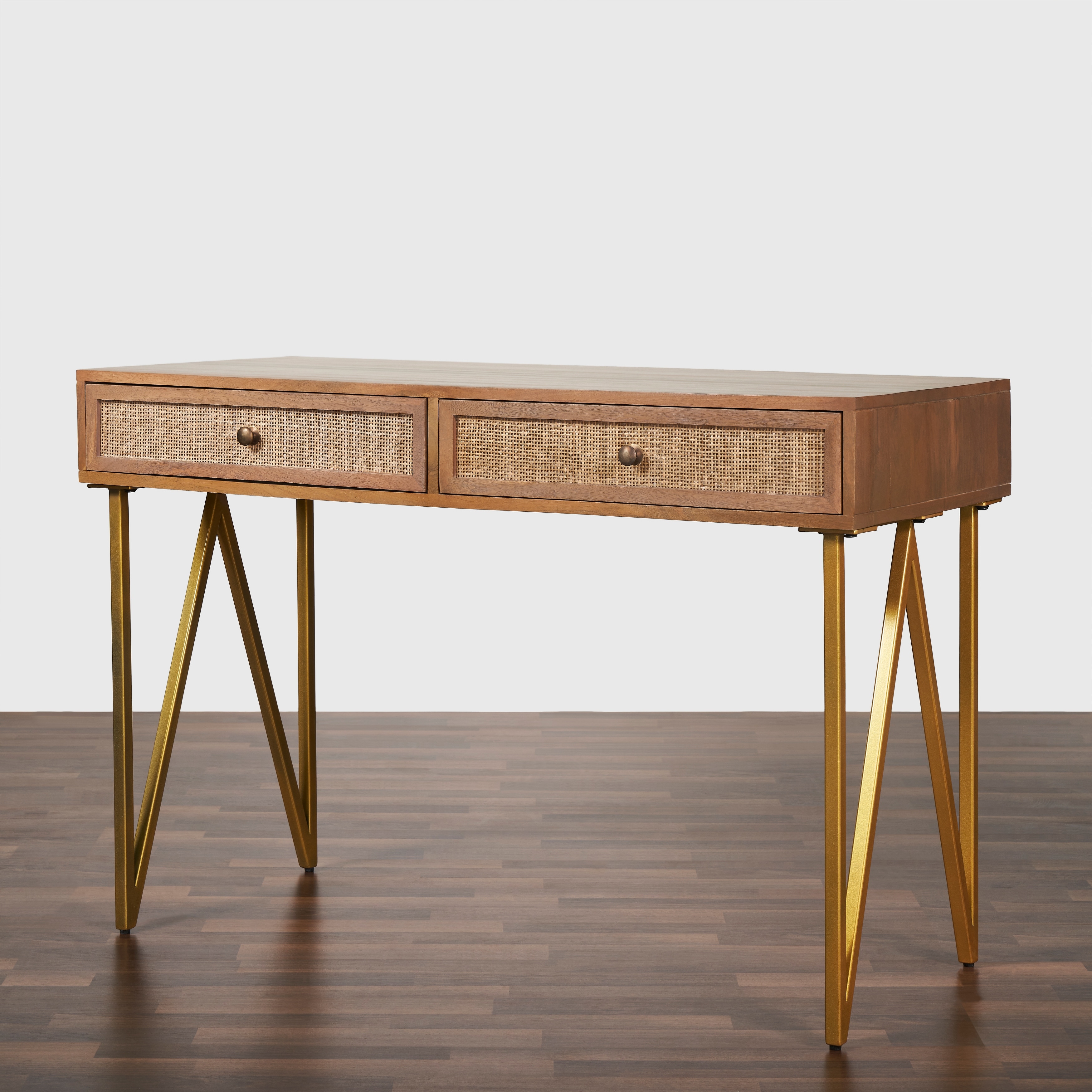 lana modern 3 drawer desk