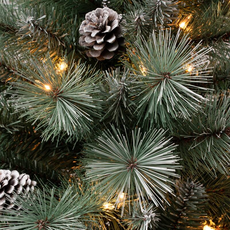 National Tree Company 6 ft. Perry Hard Needle Tree with Clear Lights - 6 Foot
