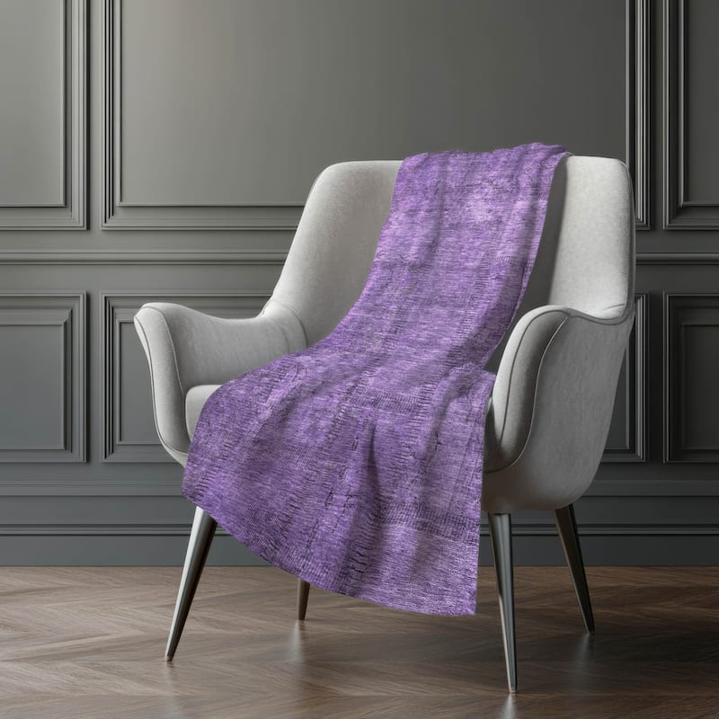Premium Machine Washable Vintage Patchwork Sherpa Throw Blanket