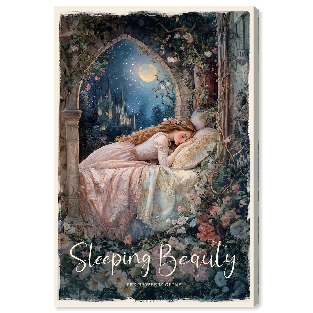 Classic Sleeping Beauty Canvas by Art Remedy, Gallery Wrapped