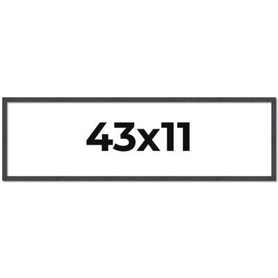 43x11 Frame Brown Picture Frame - Complete Modern Photo Frame Includes