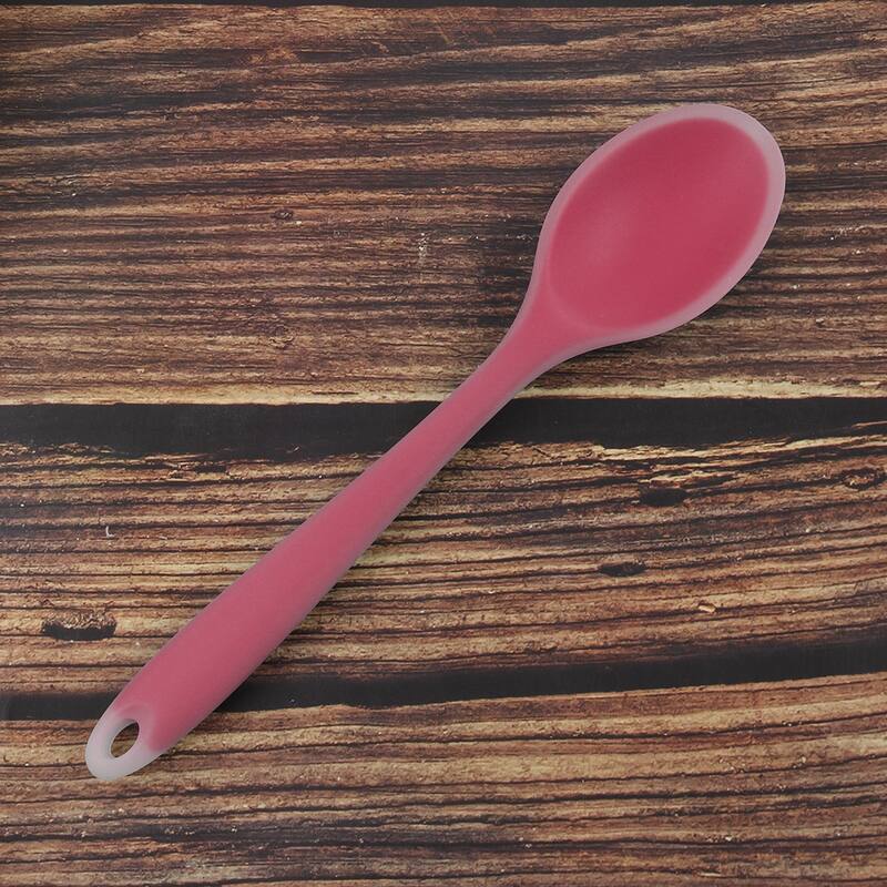 Silicone Dinner Dessert Spoon Serving Eating Utensil - 7.9" x 1.8"(L*W)