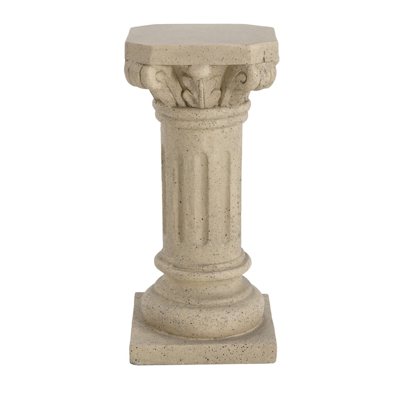 Christopher Knight Home - Alden Elegant and Durable Pedestal Column Plant Stand for Indoor and Outdoor Display - 26.25 Inch