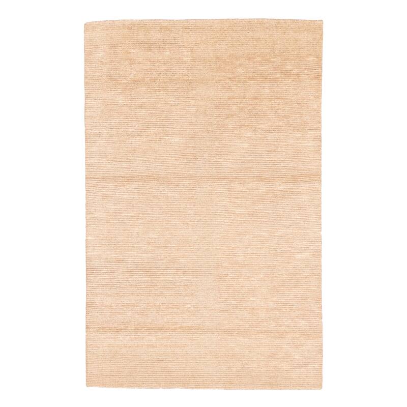 ECARPETGALLERY Hand-knotted Tangier Tan Wool Rug - 5'0 x 8'0