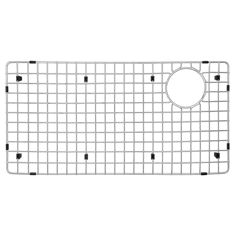 Karran Stainless Steel Bottom Grid 13-3/4" x 27-3/4" fits on QT-722 and QU-722 - Silver