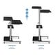 preview thumbnail 4 of 6, Mount-It Mobile Stand Up Desk / Height Adjustable Computer Rolling Presentation Cart With Monitor Arm , Black