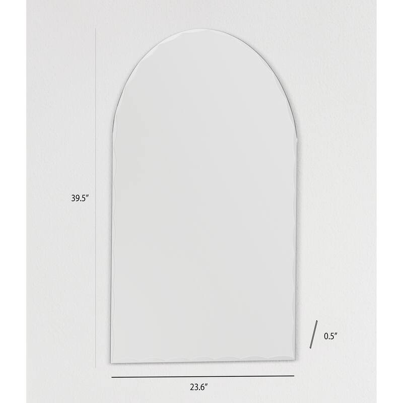 Rita Arch Modern Frameless Bathroom Vanity Mirror On Sale Bed Bath