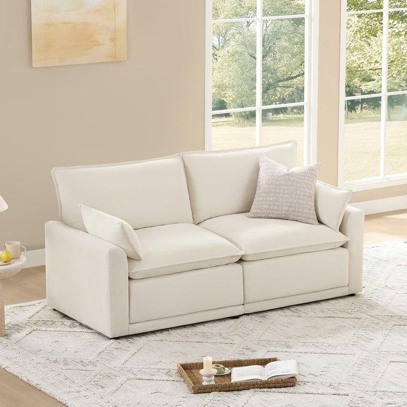 Spruce & Spring Modular Couch Oversized Sectional Sofa for Living Room