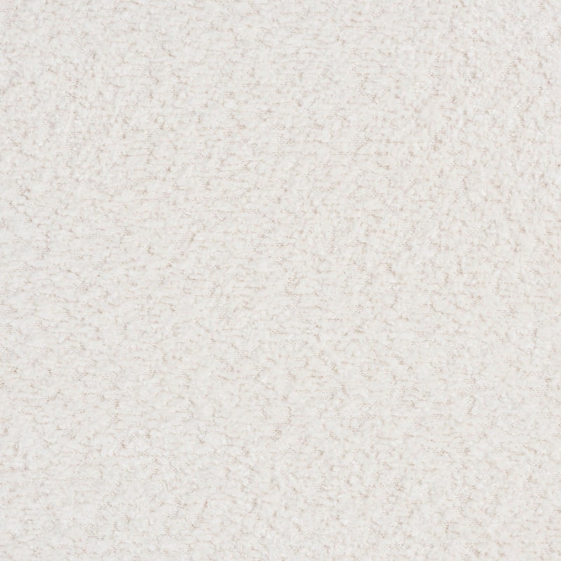 Bonilla Modern White Teddy-Bear Fabric and Rubberwood 2-Drawer Nightstand