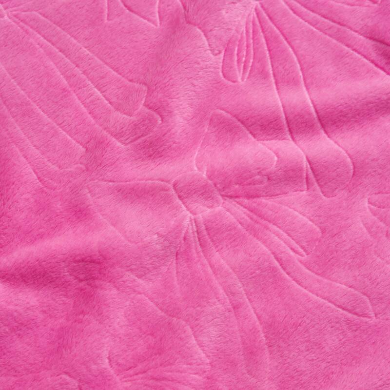 Juicy Couture 60"x70" Embossed Plush Throw Blankets
