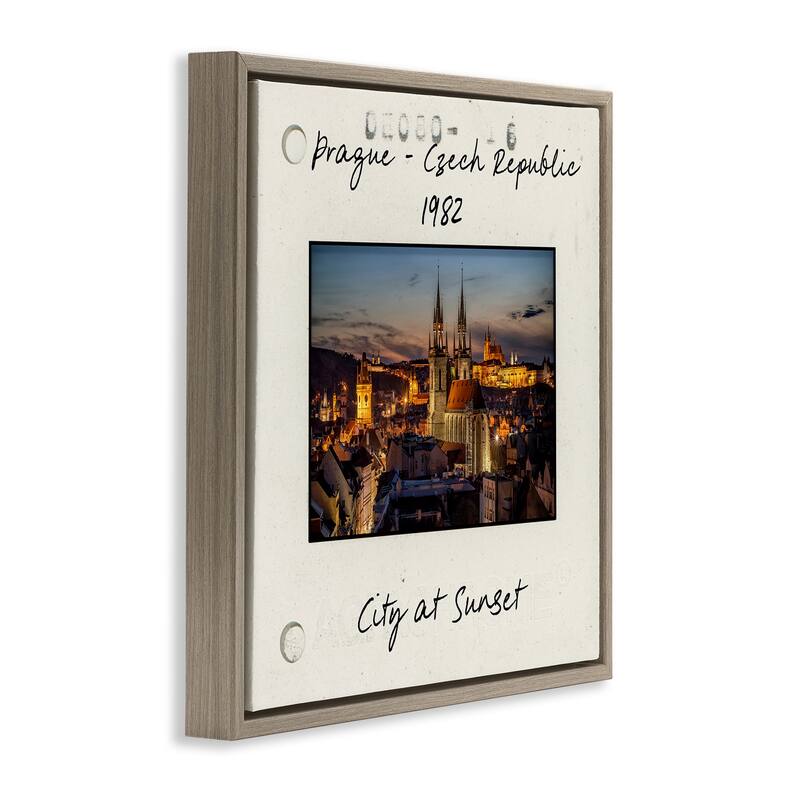 Stupell Prague Travel Cityscape Framed Floater Canvas Wall Art Design By Danita Delimont