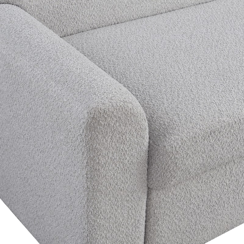 Serta Whitmore Convertible Sofa in Boucle Fabric
