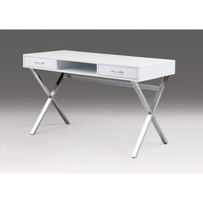 Desk with Two drawers with Medal Base