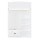 preview thumbnail 15 of 18, Loft Bed with Desk, Wardrobes, Drawers and Shelves, White