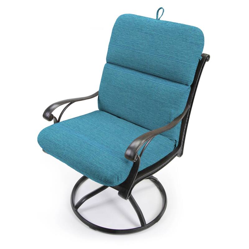 22" x 45" Outdoor Chair Cushion with Ties and Loop - 45'' L x 22'' W x 5'' H