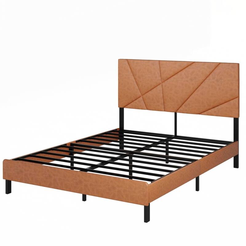 square platform bed with under-bed storage