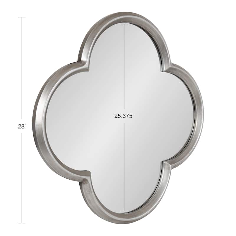 Kate and Laurel Krisi Scalloped Framed Wall Mirror