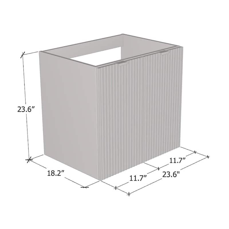 Nicole 2D 60 Floating Bathroom Vanity (24" Width)