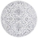 preview thumbnail 14 of 13, SAFAVIEH Opal Beyhan Shabby Chic Oriental Rug 6'7" Round - Grey/Ivory - Round