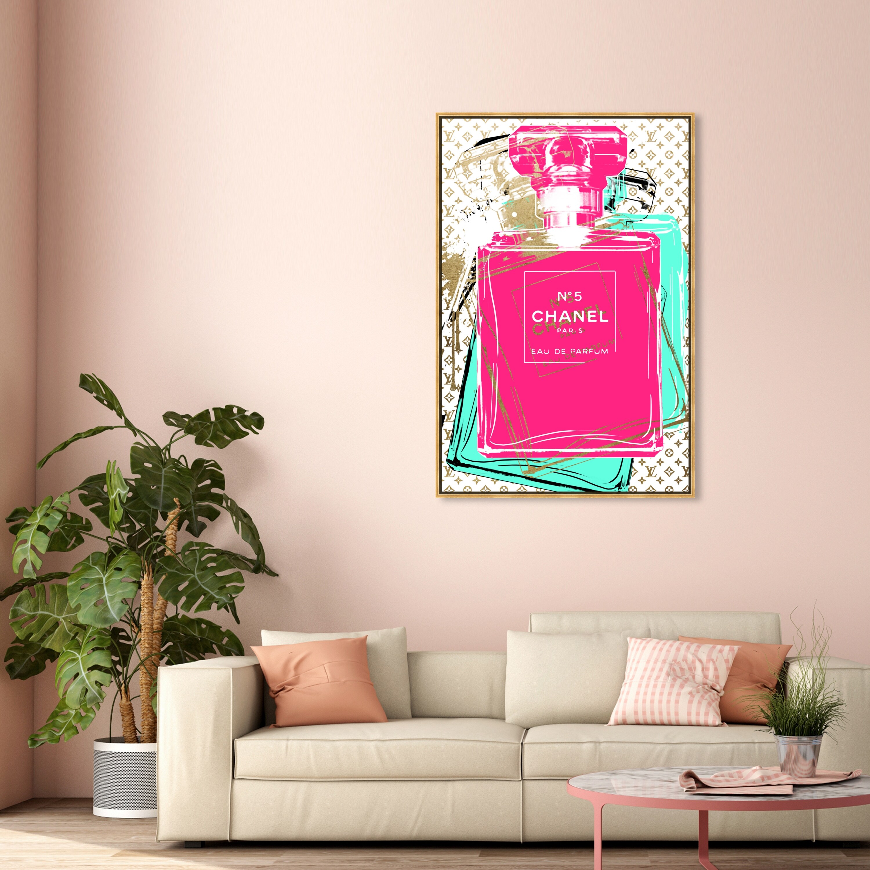 Oliver Gal 'Drink it Colorful' Drinks and Spirits Wall Art Canvas Print  Liquor - Black, Pink - On Sale - Bed Bath & Beyond - 32195588